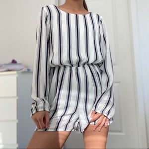 STRIPED ROMPER